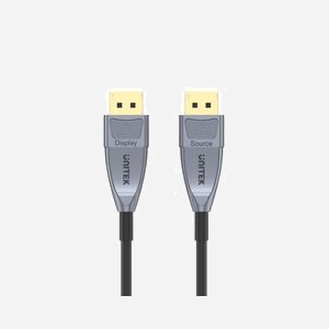 UNITEK C1616GY - Câble DisplayPort 1.4, 10 mètres, Connecteur mâle/mâle, Bande passante 32.4 Gbit/s, Refresh Rate 60Hz, Noir/Gris - Miniature 3