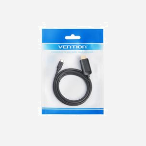 Vention CGUBG : Câble USB Type-C vers HDMI 1.4 (M/M) 1.5m, 3840x2160 30Hz, contacts Or, triple blindage, cuivre étamé, AWG32, noir - Miniature 4