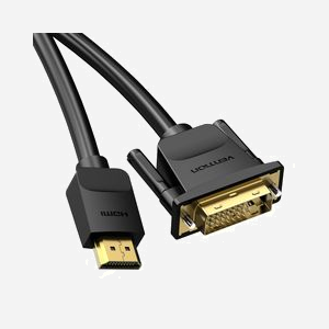 Vention ABFBG Câble Adaptateur Vidéo 1.5m HDMI Type A vers DVI-D Mâle/Mâle, Résolution 1920x1200, Cuivre OFC, Blindage, Noir - Miniature 2