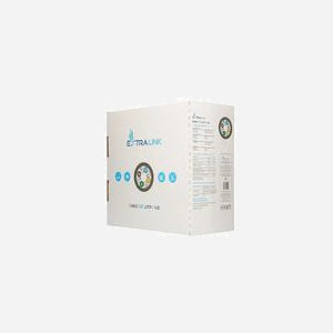 Extralink Câble Réseau CAT5E U/UTP V2 100m Gris, 24 AWG, Gaine PE, Revêtement PVC 0.5mm, Interne, Bobine Auto-Déroulante, Conforme CE - Miniature 3