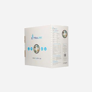 Extralink Câble Réseau CAT6 U/UTP 305m Cuivre, Gaine HDPE/PVC, Diamètre 5.8mm, Usage Interne, Conforme CE, Couleur Grise, Référence EX.10062 - Miniature 3