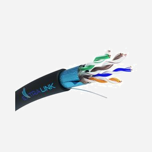 Extralink Câble Réseau CAT5E F/UTP (FTP) Externe Noir 100m, Cuivre 24 AWG, Gaine PE, Blindage Aluminium, Fil de Masse, Fast/Gigabit Ethernet EX.19706