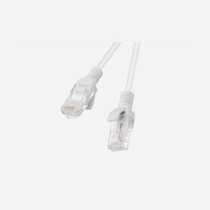 Câble Réseau Lanberg Cat5e U/UTP (UTP) 3m Gris - Connecteurs RJ-45 Mâle/Mâle, CCA 26AWG, 100MHz, Diamètre 4.8mm - PCU5-20CC-0300-S (Lot de 10)