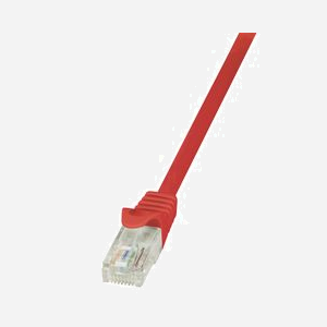 LogiLink CP2094U : Câble Réseau Cat.6 U/UTP 10m Rouge, Connecteurs RJ-45 Mâle, AWG 24/7, Gaine PVC, Certification TIA/EIA 568-B