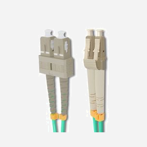 Câble Fibre Optique Qoltec 54351 - 5m OM4 LC/SC 50/125µm Multimode Duplex LSZH Vert - Connecteurs Mâle UPC - Diamètre Câble 3mm - Miniature 2