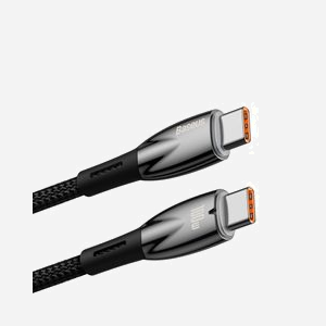 Baseus CADH000801 Câble USB-C vers USB-C 2m Noir - USB 2.0, 480 Mbit/s, Power Delivery 100W, Connecteurs Mâle Droit - Miniature 2