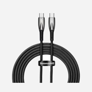Baseus CADH000801 Câble USB-C vers USB-C 2m Noir - USB 2.0, 480 Mbit/s, Power Delivery 100W, Connecteurs Mâle Droit - Miniature 3