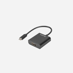 Lanberg AD-UC-HD-01 Adaptateur Vidéo USB Type-C vers HDMI, 1920x1200, USB 3.2 Gen 1, Chipset AG9310, Compatible Windows, macOS, Câble 0.15m - Miniature 1