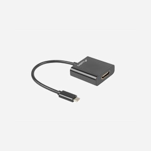 Lanberg AD-UC-HD-01 Adaptateur Vidéo USB Type-C vers HDMI, 1920x1200, USB 3.2 Gen 1, Chipset AG9310, Compatible Windows, macOS, Câble 0.15m - Miniature 2