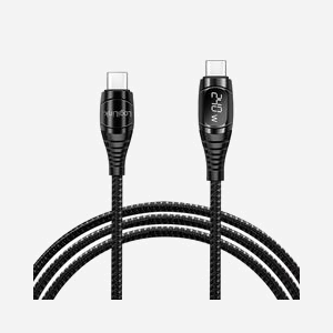 LogiLink CU0185 Câble USB-C vers USB-C 2m, USB 2.0, 0.48Gbit/s, Power Delivery 240W, Ecran OLED, Contacts Nickel, Noir - Miniature 3
