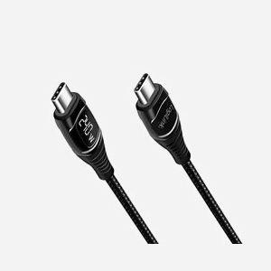 LogiLink CU0185 Câble USB-C vers USB-C 2m, USB 2.0, 0.48Gbit/s, Power Delivery 240W, Ecran OLED, Contacts Nickel, Noir - Miniature 5