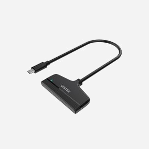 UNITEK Y-1096A Station d'accueil USB Type-C Noir avec Voyants, Support UASP et Fonctionnalité Plug and Play