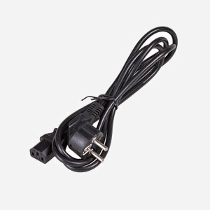 Akyga AK-PC-06C Câble d'Alimentation 3m CEE7/7 vers IEC C13 250V/10A Noir, Conformité CE, RoHS, REACH pour ATX, ITX, et appareils IEC C13 - Miniature 2