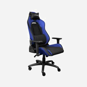 Siège Gaming Trust GXT 714 RUYA Noir/Bleu, Support jusqu'à 150kg, Hauteur max 195cm, Dossier Réglable, Accoudoirs 3D, Vérin Classe 4, 5 Roues, Cadre Bois - Miniature 1
