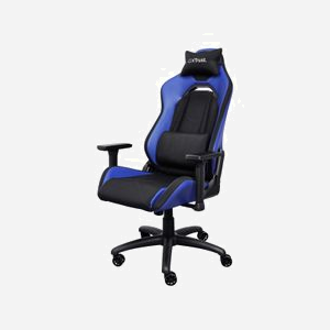 Siège Gaming Trust GXT 714 RUYA Noir/Bleu, Support jusqu'à 150kg, Hauteur max 195cm, Dossier Réglable, Accoudoirs 3D, Vérin Classe 4, 5 Roues, Cadre Bois - Miniature 2