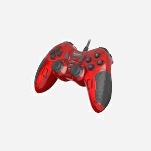 GENESIS MANGAN 200 Rouge - Manette de Jeu PC USB 2.0 Analogique/Numérique, 15 Boutons, Vibration, Câble 1.8m, Compatible Windows XP/7/8/10 - Miniature 2