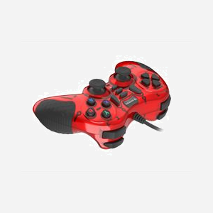 GENESIS MANGAN 200 Rouge - Manette de Jeu PC USB 2.0 Analogique/Numérique, 15 Boutons, Vibration, Câble 1.8m, Compatible Windows XP/7/8/10 - Miniature 3