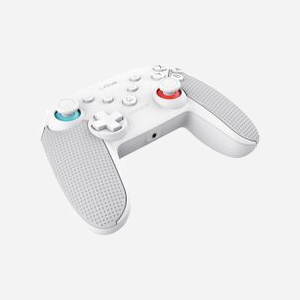 Trust GXT 1246W MUTA Manette Bluetooth Blanche pour Nintendo Switch/Lite, 15 Boutons, Batterie 15h, Dimensions 161x111x61mm