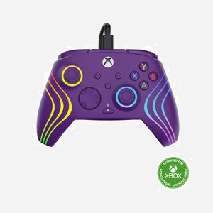 Manette Gaming Turtle Beach Afterglow Wave Violet - Xbox Series X|S, Xbox One, PC Windows 10/11 - USB-C - RGB 8 zones - 2 Joysticks - 2 Boutons Assignables