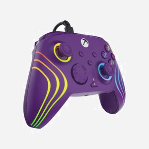 Manette Gaming Turtle Beach Afterglow Wave Violet - Xbox Series X|S, Xbox One, PC Windows 10/11 - USB-C - RGB 8 zones - 2 Joysticks - 2 Boutons Assignables - Miniature 3