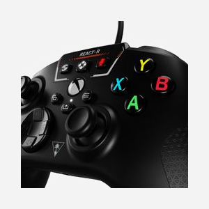 Turtle Beach React-R Noir - Manette USB Analogique/Numérique - PC, Xbox One, Xbox Series X/S - Prise Casque 3.5mm - Boutons d'Action Programmables - Retour Haptique - Miniature 4