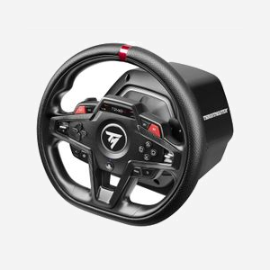 Thrustmaster T248R Charbon : Volant + Pédales USB, Retour de Force Hybrid Drive, LCD, Cuir - PC, PlayStation 4/5 - Dimensions Volant 280x300x280mm - Miniature 2