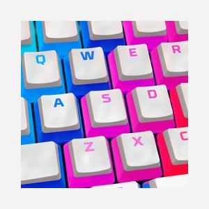 HyperX Set de Touches PBT Blanc ANSI (US) pour Clavier Mécanique – Keycaps HyperXText – Inclut Extracteur – Compatible HyperX – 145x129x36mm – 189g - Miniature 2