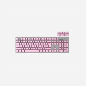 GENESIS LEAD 300 - Set de 112 Capuchons de Clavier ABS Rose - Disposition QWERTY US, Compatible Clavier Mécanique, Extracteur Inclus - 122g - Miniature 1