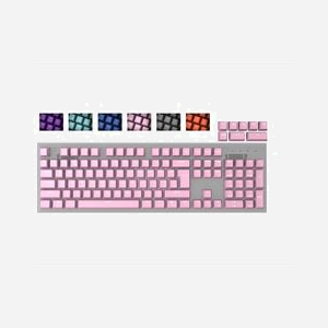 GENESIS LEAD 300 - Set de 112 Capuchons de Clavier ABS Rose - Disposition QWERTY US, Compatible Clavier Mécanique, Extracteur Inclus - 122g - Miniature 5