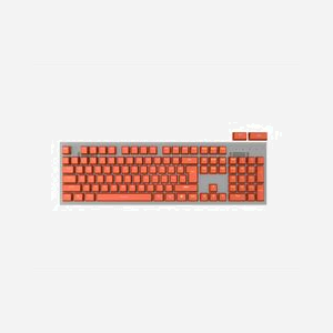 GENESIS LEAD 300 - Set de 106 Capuchons de Clavier Orange en ABS pour Clavier Mécanique QWERTY US - Extracteur Inclus - NAG-2006