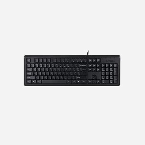 A4Tech KR-92 Clavier USB QWERTY Anglais Noir - Filaire, Taille Réelle, Anti-éclaboussures, Câble 1.5m, Compatible Windows