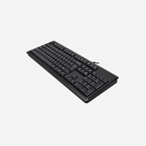 A4Tech KR-92 Clavier USB QWERTY Anglais Noir - Filaire, Taille Réelle, Anti-éclaboussures, Câble 1.5m, Compatible Windows - Miniature 4