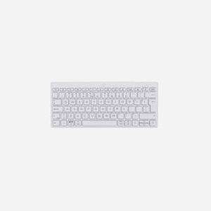HP Clavier Bluetooth Multi-Périphériques Compact 350 Blanc - QWERTY, Bluetooth 5.2, Portée 10m, Compatibilité Windows/macOS/ChromeOS/iPadOS, Autonomie 24 mois