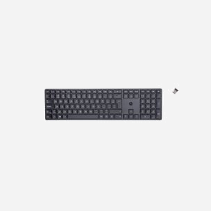 HP Clavier Sans Fil 450 - QWERTY, Connectivité USB Type-A et Sans Fil, Touches Programmables, Portée 10m, Compatible Windows/macOS, 428x115x18mm - Miniature 1