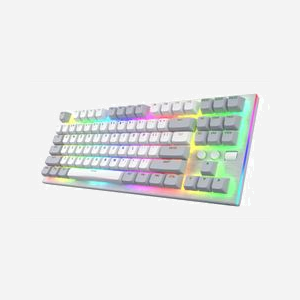 HATOR Gravity TKL Blanc - Clavier Gaming Mécanique USB, Switch HATOR Aurum Orange, QWERTY US, Rétroéclairage LED RGB, Anti-ghosting, ANSI, Windows/macOS/Linux/Android - Miniature 2
