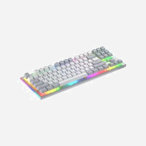 HATOR Gravity TKL Blanc - Clavier Gaming Mécanique USB, Switch HATOR Aurum Orange, QWERTY US, Rétroéclairage LED RGB, Anti-ghosting, ANSI, Windows/macOS/Linux/Android - Miniature 3