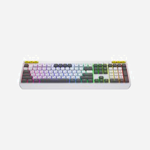 HATOR Icefall Clavier Gaming USB QWERTY US Blanc, Rétroéclairage LED RGB, Interrupteur à Membrane, 1000Hz, Câble 1.8m, Compatible Windows - Miniature 1