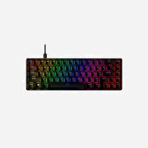 HyperX Alloy Origins 65 Clavier Mécanique Gaming HX Red, Agencement US, PBT Double Frappe, Rétroéclairage RGB, USB Type-C, Facteur de Forme 65%