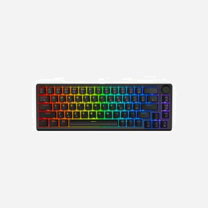 KRUX ATAX 65% PRO RGB - Clavier Gaming USB QWERTY Anglais Noir - Switch Outemu Red, ANSI, Rétroéclairage LED RGB, Anti-Ghosting, PBT, 68 Touches