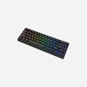 KRUX ATAX 65% PRO RGB - Clavier Gaming USB QWERTY Anglais Noir - Switch Outemu Red, ANSI, Rétroéclairage LED RGB, Anti-Ghosting, PBT, 68 Touches - Miniature 5