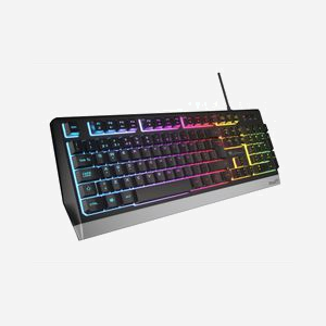 Clavier Gaming GENESIS NKG-1817 USB QWERTY Portugais, Membrane, Rétroéclairé, Taille Réelle (100%), Dimensions 185x485x40mm, 861g - Miniature 3