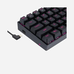 REDRAGON K630RGB-1 DragonBorn Clavier Gaming 60% USB QWERTY Anglais, switches mécaniques, rétroéclairage LED RGB, anti-ghosting, câble 1.5m amovible - Miniature 3