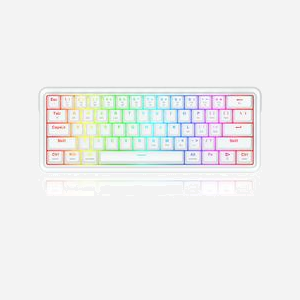 REDRAGON K730W-RGB-PRO Draconic V2 Clavier mécanique Blanc USB + RF Wireless + Bluetooth, Anti-ghosting, Windows/macOS/Linux, câble 1.5m, 309x119x40mm - Miniature 2
