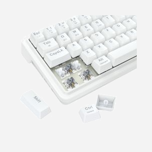 REDRAGON K730W-RGB-PRO Draconic V2 Clavier mécanique Blanc USB + RF Wireless + Bluetooth, Anti-ghosting, Windows/macOS/Linux, câble 1.5m, 309x119x40mm - Miniature 5