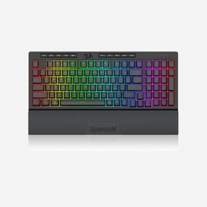 REDRAGON K515RGB-PRO Clavier USB + RF Wireless + Bluetooth Noir, membrane, anti-ghosting, câble 1.5m, 383x156x40mm, compatible Windows/Mac/Linux