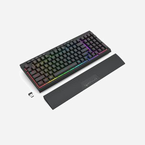 REDRAGON K515RGB-PRO Clavier USB + RF Wireless + Bluetooth Noir, membrane, anti-ghosting, câble 1.5m, 383x156x40mm, compatible Windows/Mac/Linux - Miniature 5