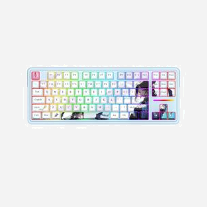 REDRAGON K728AK-RGB-PRO Clavier Mécanique USB + RF Wireless + Bluetooth, Multi-OS (Windows/Mac/Linux), Anti-ghosting, Câble 1.5m - Miniature 1