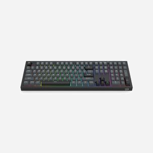 REDRAGON K518-RGB-GB Crux - Clavier USB Noir, Membrane, Anti-ghosting, Câble 1.5m, Compatible Windows/Mac/Linux, Dimensions 451x145x36mm