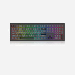 REDRAGON K518-RGB-GB Crux - Clavier USB Noir, Membrane, Anti-ghosting, Câble 1.5m, Compatible Windows/Mac/Linux, Dimensions 451x145x36mm - Miniature 2