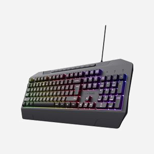 Clavier Gaming Trust GXT 836 Evocx USB QWERTY US, Membrane, 114 Touches, Rétroéclairage LED RGB, Anti-ghosting, ABS recyclé, Compatible Windows/macOS/ChromeOS
